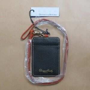 Dooney & Bourke Pebble Grain ID Lanyard (Black)
